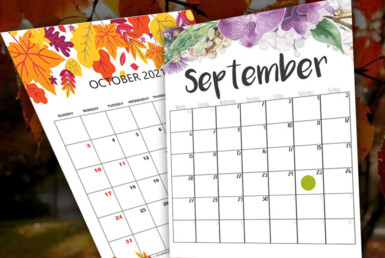 september and october calendars